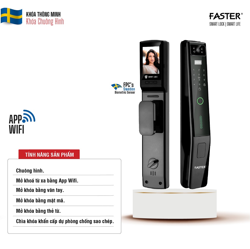 Khóa cửa gỗ FS006BG