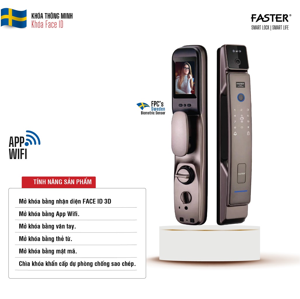 Khóa cửa gỗ FS008