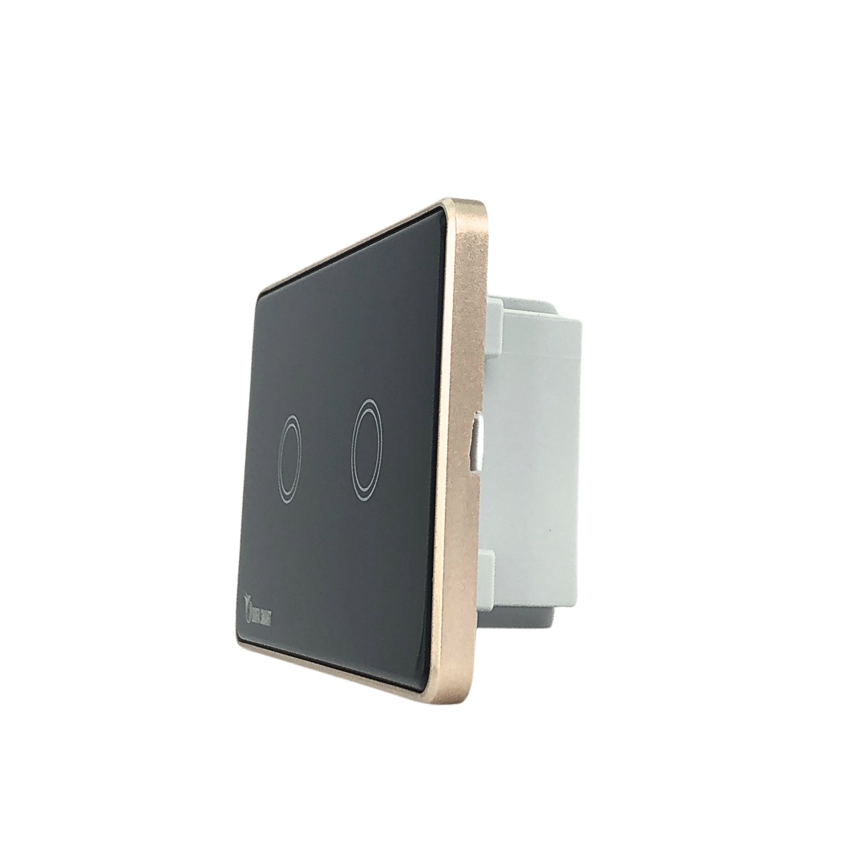Công tắc thông minh Zigbee vuông 2 nút DOFA SMART màu đen