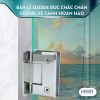 Bộ phụ kiện vách tắm kính 90 độ kính tường PKF-90KT - anh 7