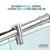 Bộ phụ kiện vách tắm kính 180 độ HIWIN PKF-180 - anh 5