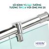 Bộ phụ kiện vách tắm kính 135 độ HIWIN PKF-135 - anh 1