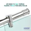 Bộ phụ kiện vách tắm kính 90 độ kính kính HIWIN PKF-90KK - anh 5